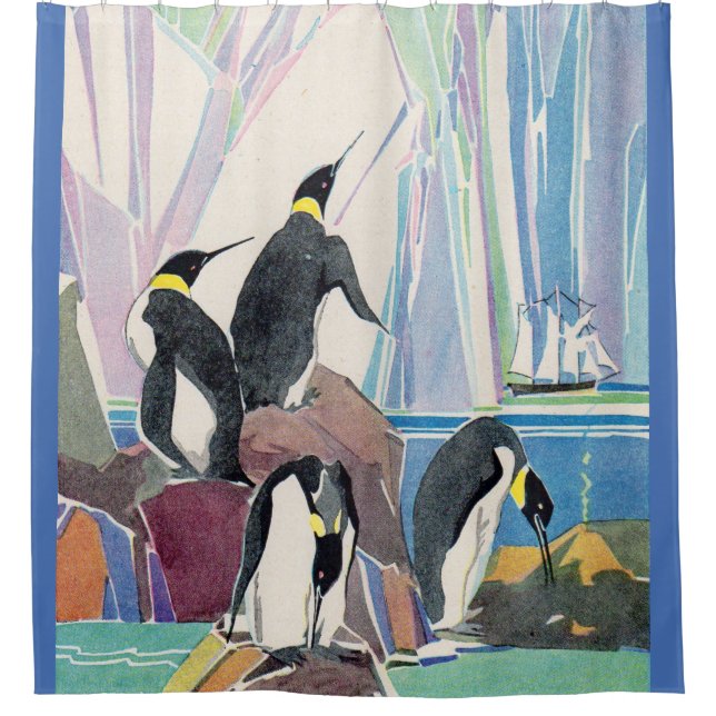 penguin land shower curtain (Front)