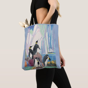 penguin land tote bag