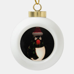 Penguin Lit Up Ball Ornament