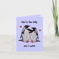 Penguin Love Anniversary Card