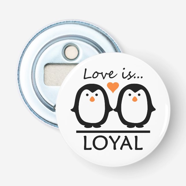 Penguin Love bottle opener (Front)