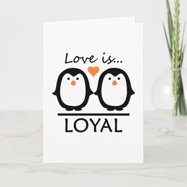 Penguin Love Card (Front)