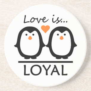 Penguin Love coaster