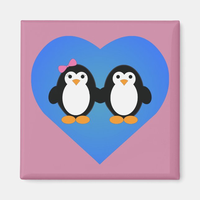Penguin Love Magnet (Front)