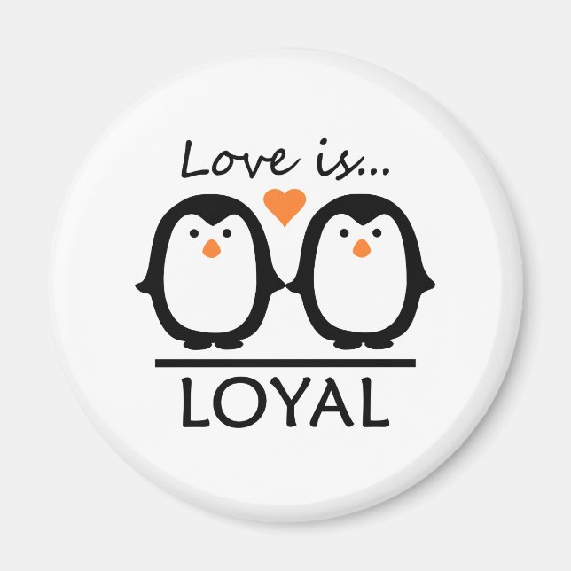 Penguin Love Magnet (Front)
