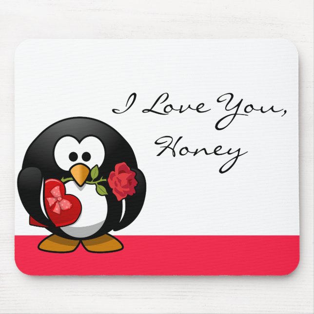 Penguin Love Mousepad (Front)