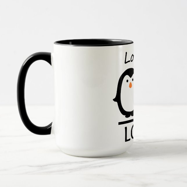 Penguin Love Mug (Left)