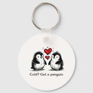 Penguin Love Parade Key Ring