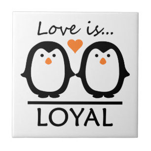 Penguin Love tile