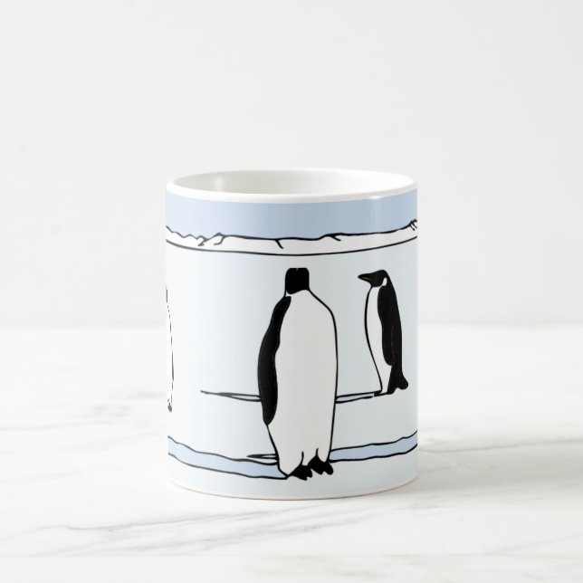 Penguin Lover Bird Snow Winter Coffee Mug (Center)