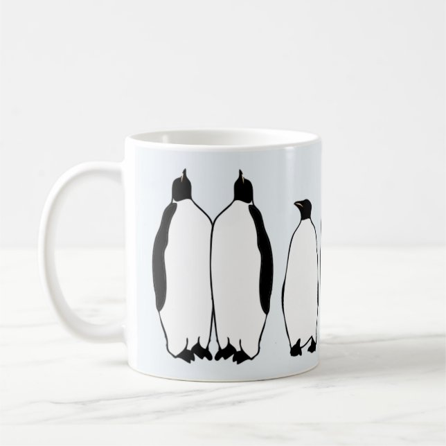 Penguin Lover Bird Snow Winter Coffee Mug (Left)