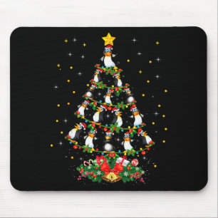 Penguin Lover Xmas Gift Matching Penguin Christmas Mouse Pad