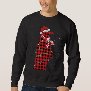 Penguin Lover Xmas Gift Santa Hat Penguin Pajama C Sweatshirt