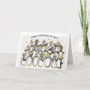 Penguin Lovers' Birthday Card