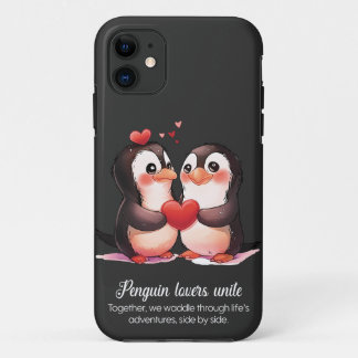 Penguin Lovers - Valentines Day special iPhone 11 Case