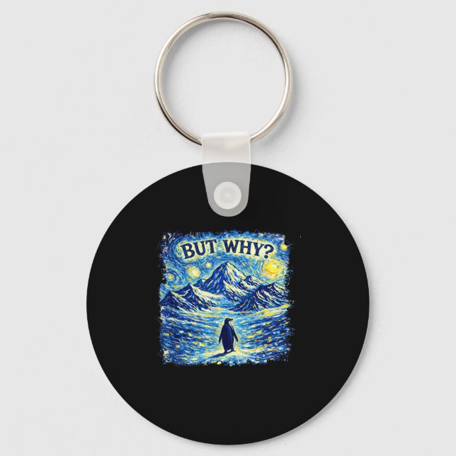 Penguin meme saw heading straight penguin but why key ring (Front)