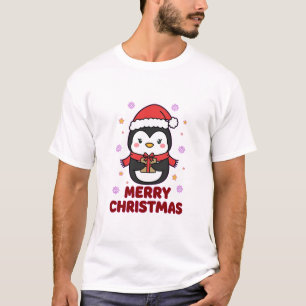 Penguin Merry Christmas Cute Winter T-Shirt