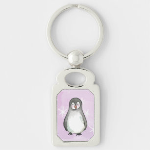 Penguin motif   key ring