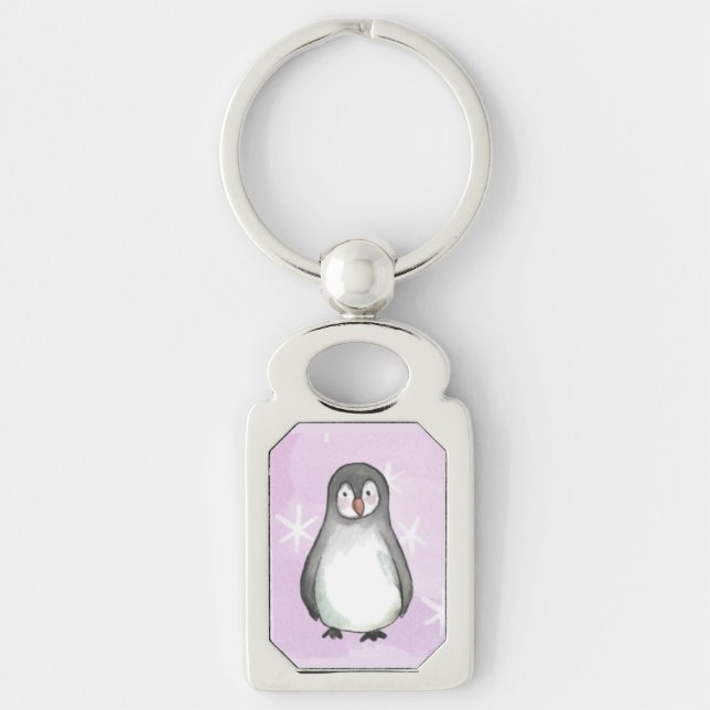 Penguin motif   key ring (Front)