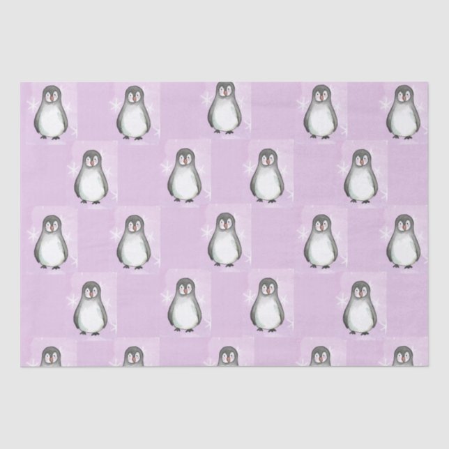 Penguin motif  tissue paper (Front)