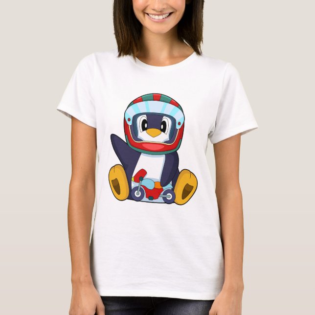 Penguin Motorcycle T-Shirt (Front)