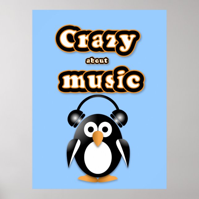 Penguin music fan poster (Front)