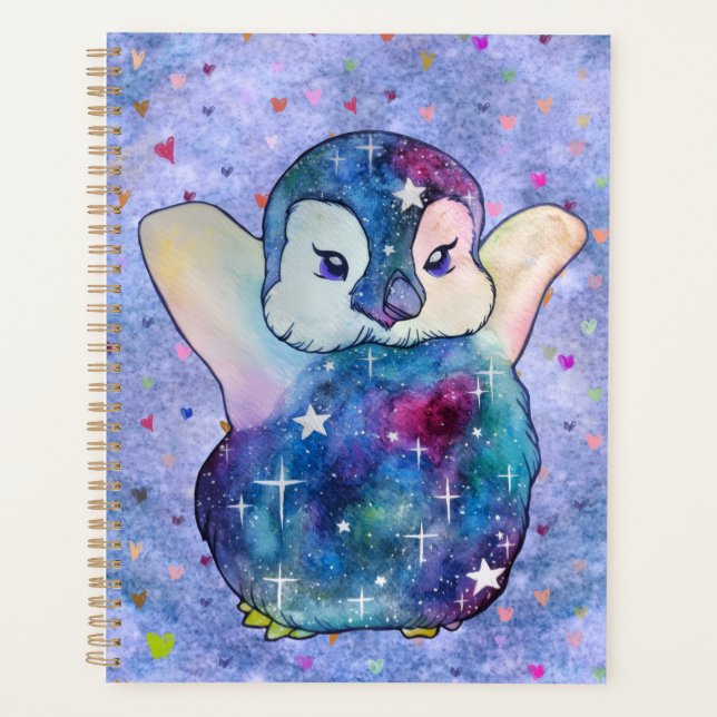 Penguin named Button Planner (Front)