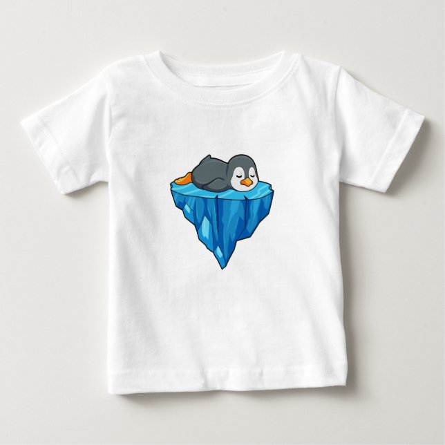 Penguin on Ice floe Baby T-Shirt (Front)
