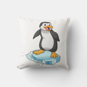 Penguin on Ice floe Cushion