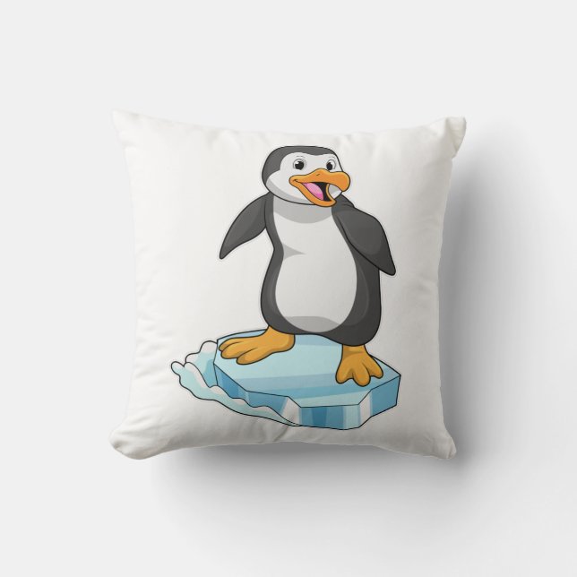 Penguin on Ice floe Cushion (Front)