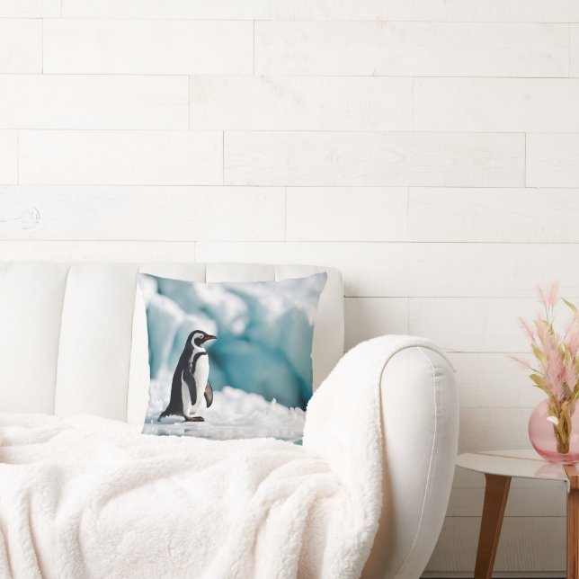 Penguin On Iceberg Cushion (Couch)