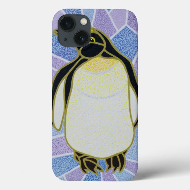 Penguin on Stained Glass Case-Mate iPhone Case (Back)