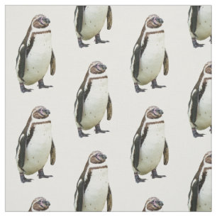 Penguin on White Fabric