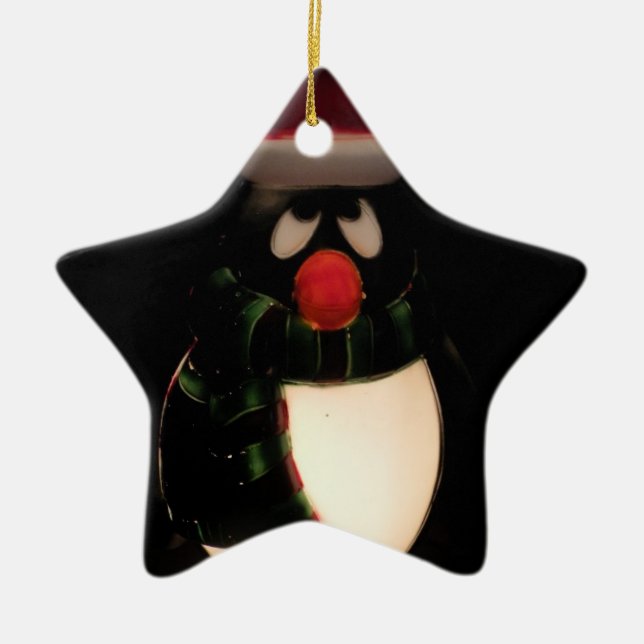Penguin Ornaments - Green Reverse (Front)