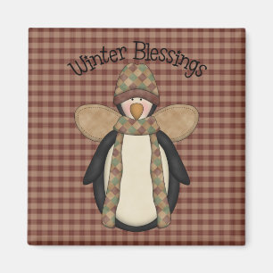 Penguin Pals Christmas Magnet