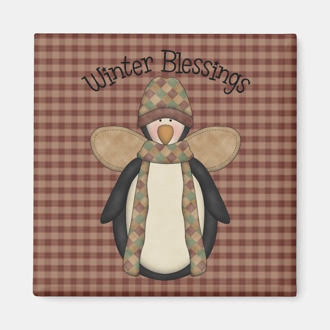 Penguin Pals Christmas Magnet (Front)