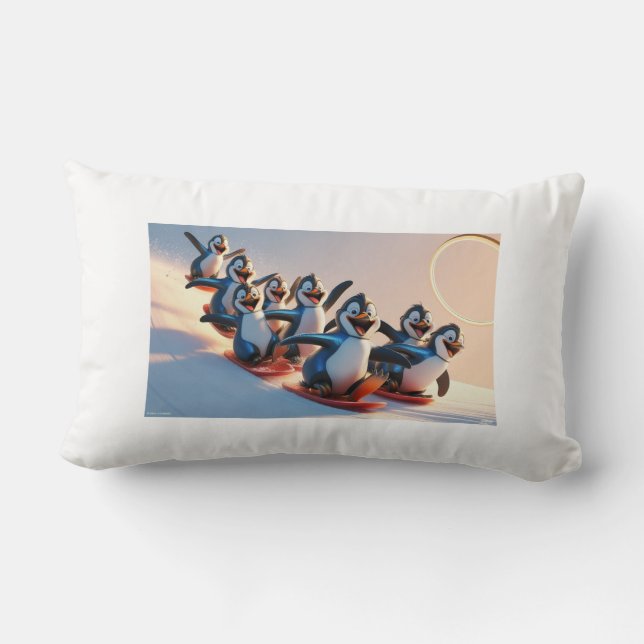 Penguin Pals Sliding Adventure Pillow (Back)