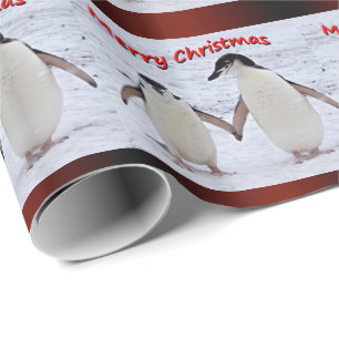 Penguin Pals Wrapping Paper - Christmas