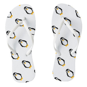 Penguin Party Flip Flops