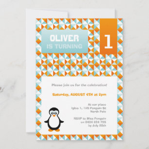 Penguin Party Invitation
