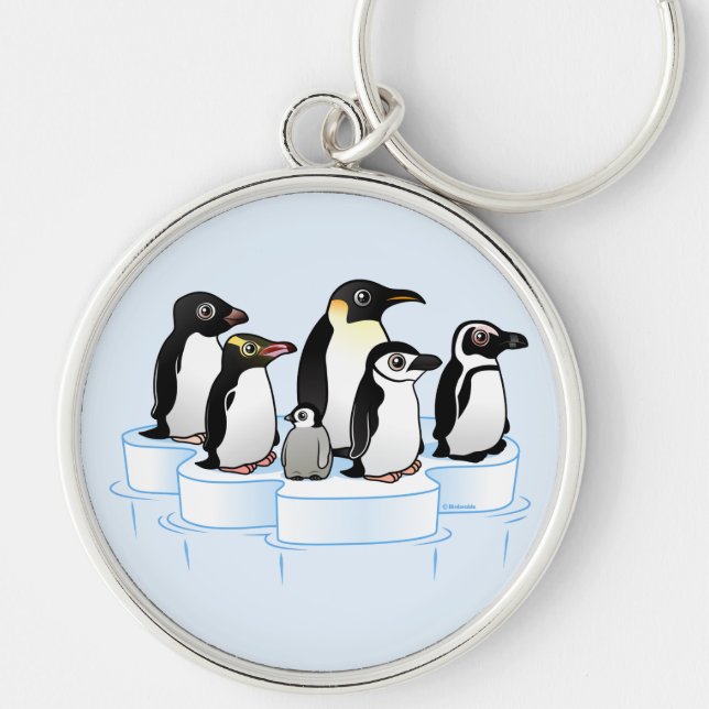 Penguin Party Key Ring (Front)