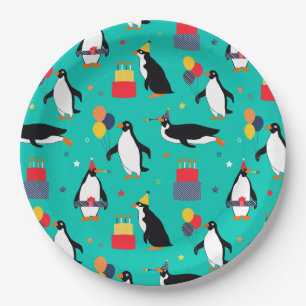 Penguin Party Paper Plate