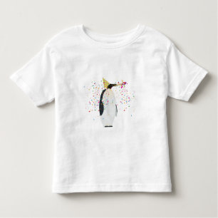 Penguin Partying - Animals Having a Party Toddler T-Shirt