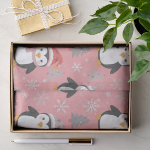 Penguin Pattern Christmas Tissue Paper