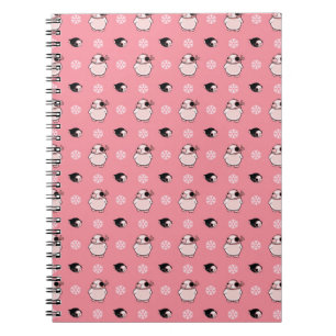 penguin pattern notebook