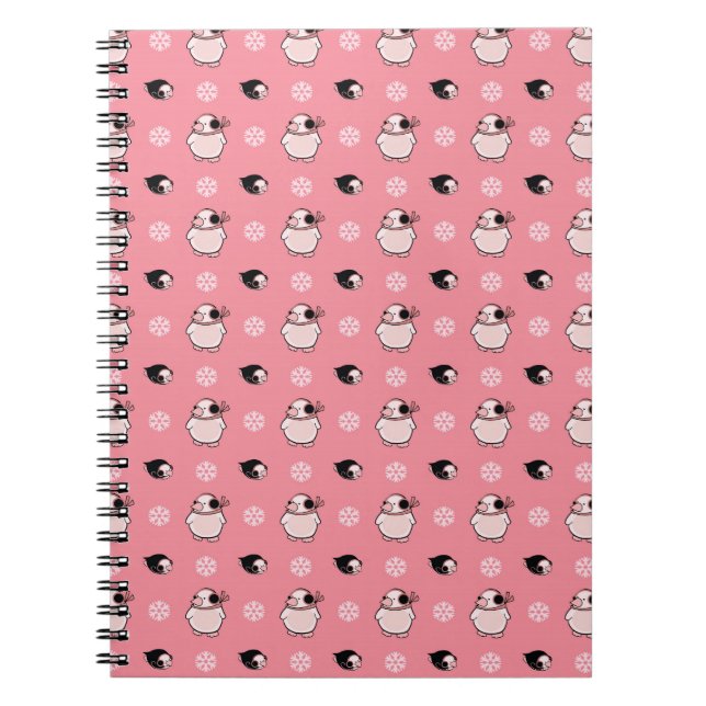 penguin pattern notebook (Front)