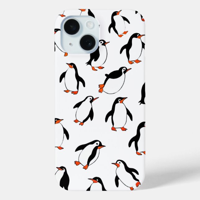 Penguin Pattern Phone Case (Back)