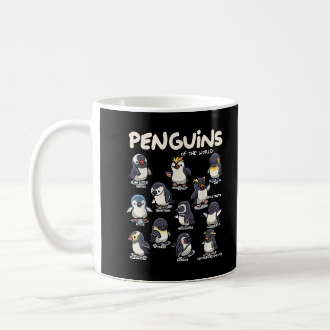 Penguin Penguins Animals of the World Penguin Love Coffee Mug (Left)