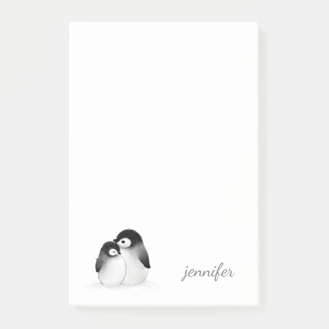 Penguin Personalise Post-it® Notes (Front)