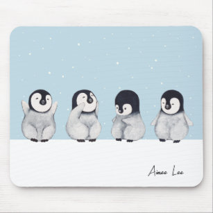 Penguin Personalised Mouse Pad